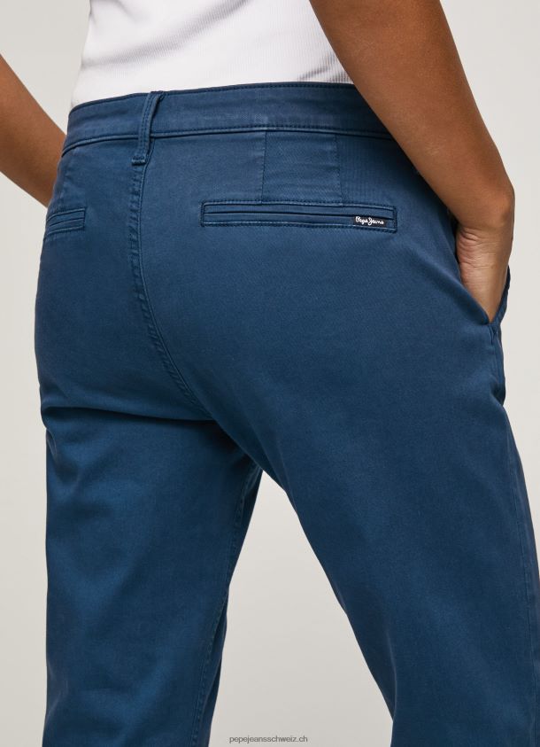 Maura normale Chinohose Frauen Pepe Jeans Ozean 84XH6T309