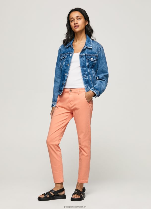 Maura normale Chinohose Frauen Pepe Jeans Pfirsich 84XH6T308