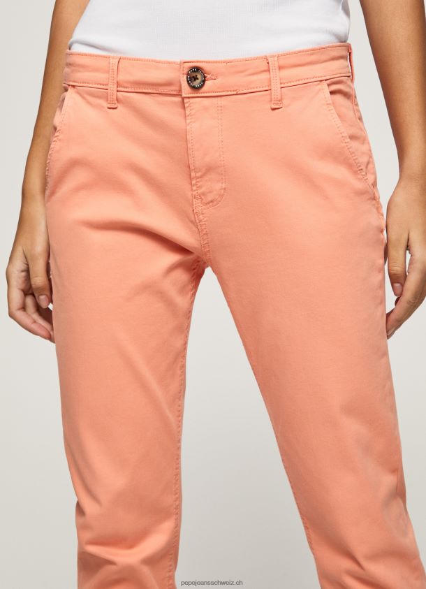 Maura normale Chinohose Frauen Pepe Jeans Pfirsich 84XH6T308