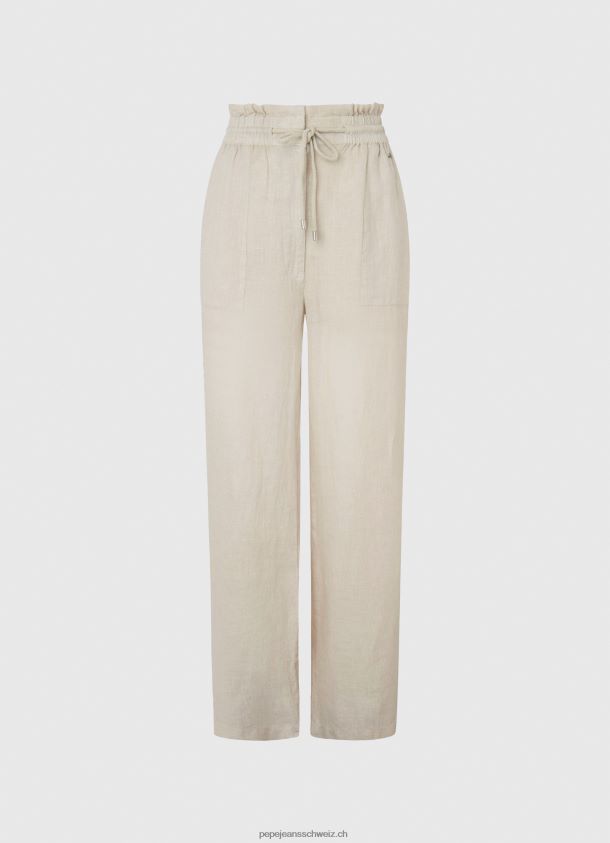 Palazzohose aus Leinen Frauen Pepe Jeans Stein 84XH6T301