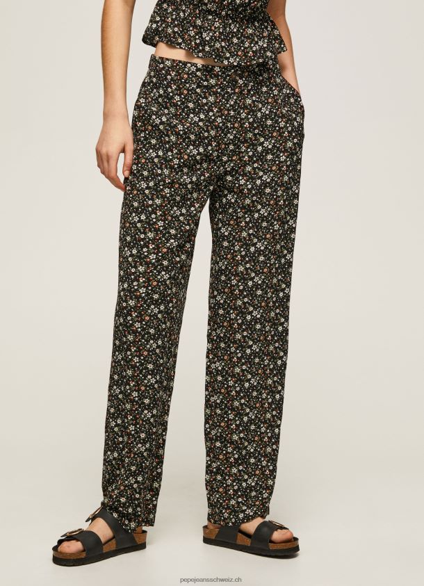 Weite Hose mit Blumendruck Frauen Pepe Jeans multi 84XH6T292