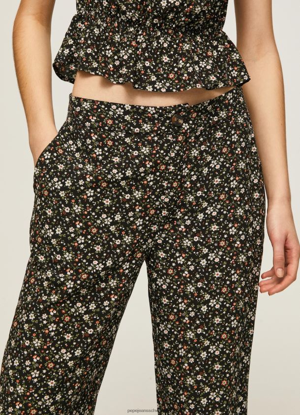 Weite Hose mit Blumendruck Frauen Pepe Jeans multi 84XH6T292