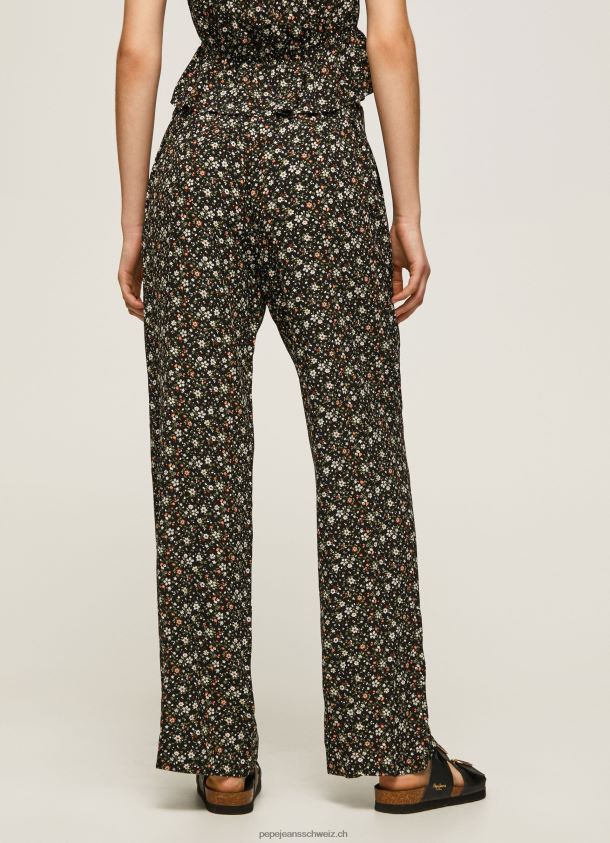 Weite Hose mit Blumendruck Frauen Pepe Jeans multi 84XH6T292
