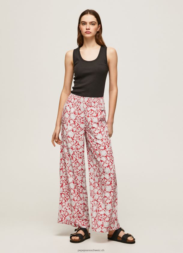 Weite Hose mit Blumendruck Frauen Pepe Jeans multi 84XH6T304