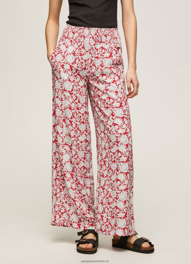 Weite Hose mit Blumendruck Frauen Pepe Jeans multi 84XH6T304
