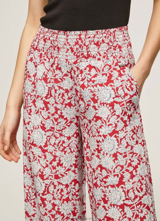 Weite Hose mit Blumendruck Frauen Pepe Jeans multi 84XH6T304