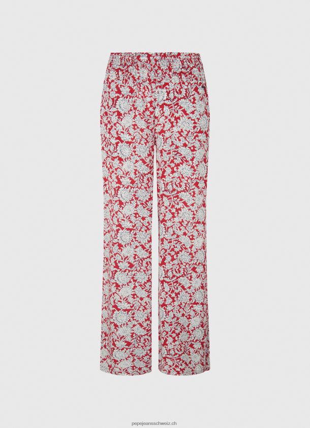 Weite Hose mit Blumendruck Frauen Pepe Jeans multi 84XH6T304