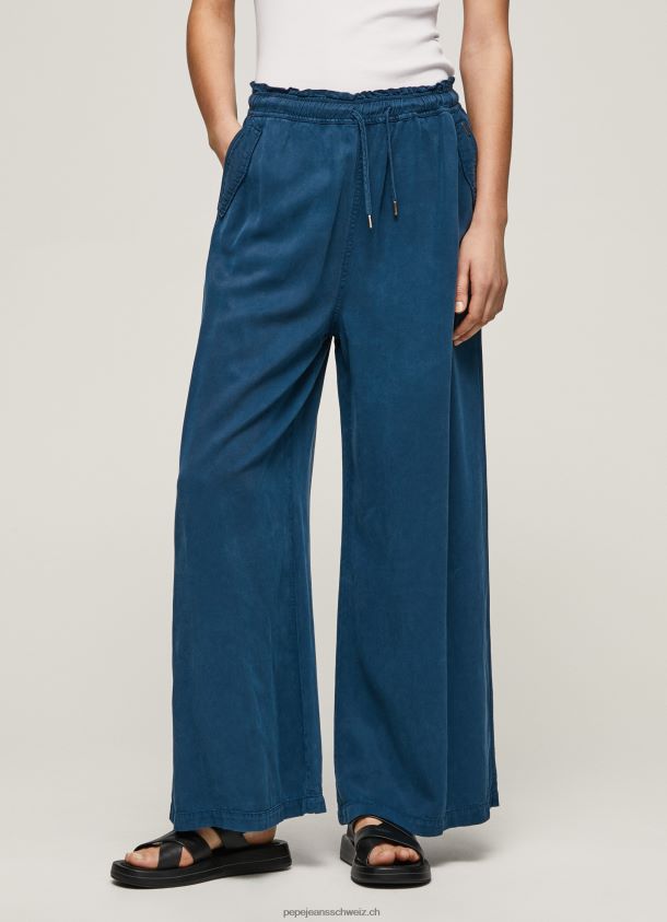 Weite Hosen aus Papiertüten Frauen Pepe Jeans Ozean 84XH6T302