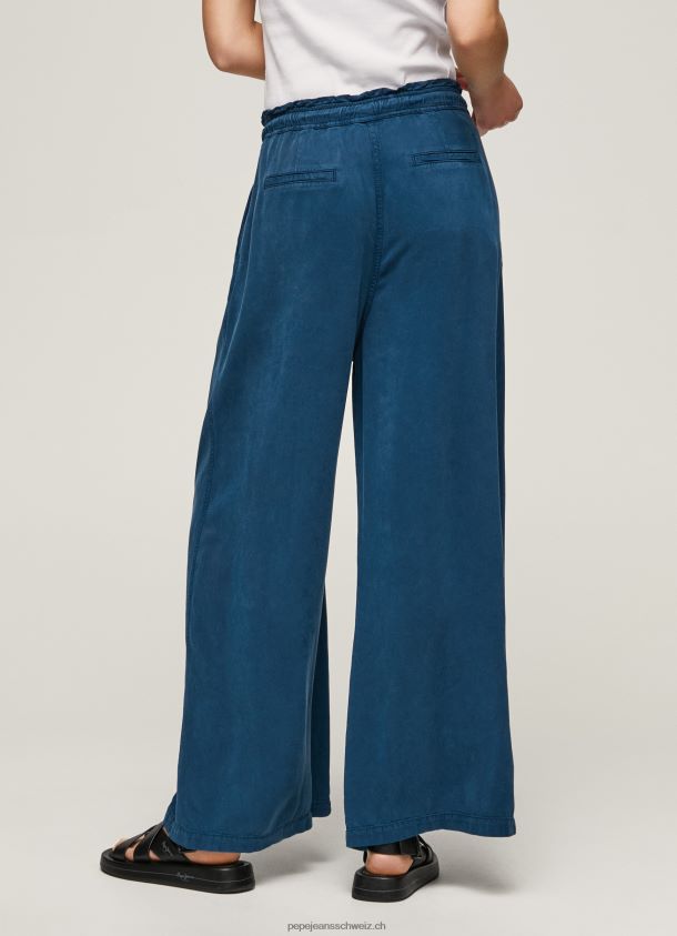 Weite Hosen aus Papiertüten Frauen Pepe Jeans Ozean 84XH6T302