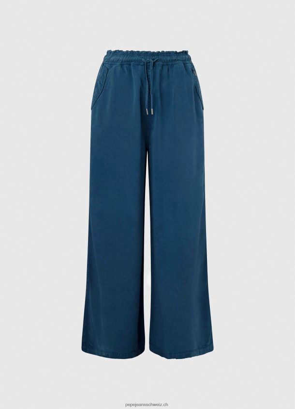Weite Hosen aus Papiertüten Frauen Pepe Jeans Ozean 84XH6T302