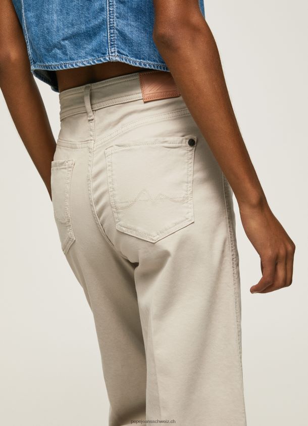 ausgestellte Baumwollhose Frauen Pepe Jeans Stein 84XH6T312