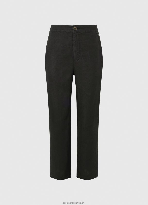 gerade Hose aus fließendem Stoff Frauen Pepe Jeans Schwarz 84XH6T291