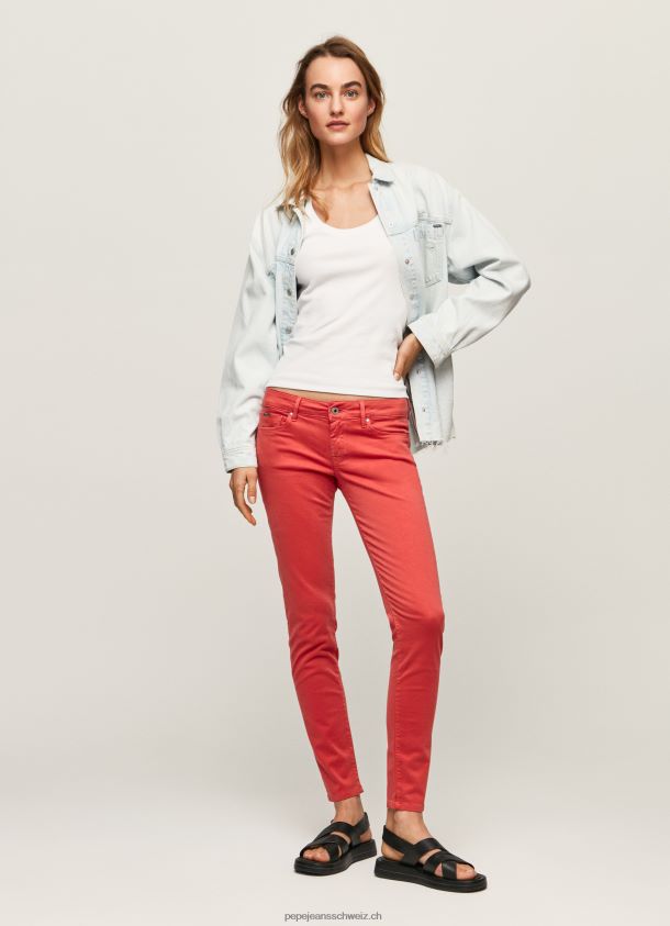 klassische Skinny-Hose Frauen Pepe Jeans studiorot 84XH6T315