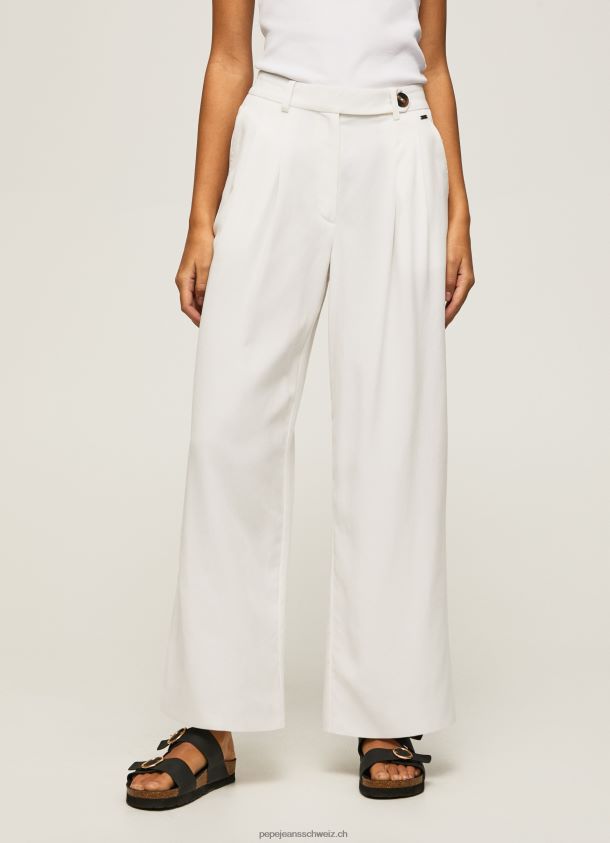 weite Bundfaltenhose Frauen Pepe Jeans Weiss 84XH6T288