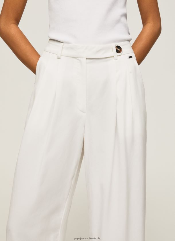 weite Bundfaltenhose Frauen Pepe Jeans Weiss 84XH6T288