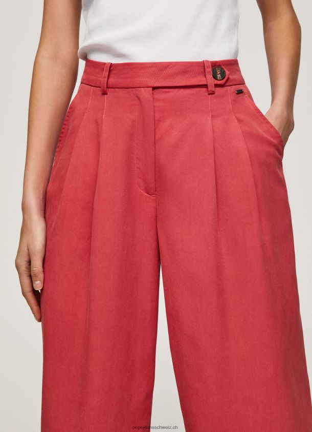 weite Bundfaltenhose Frauen Pepe Jeans studiorot 84XH6T289