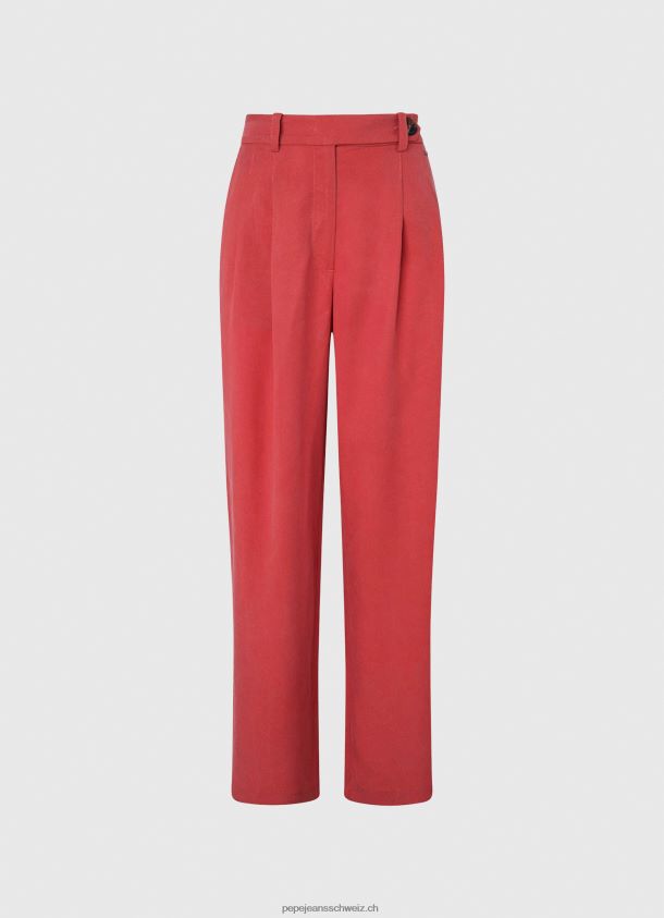 weite Bundfaltenhose Frauen Pepe Jeans studiorot 84XH6T289