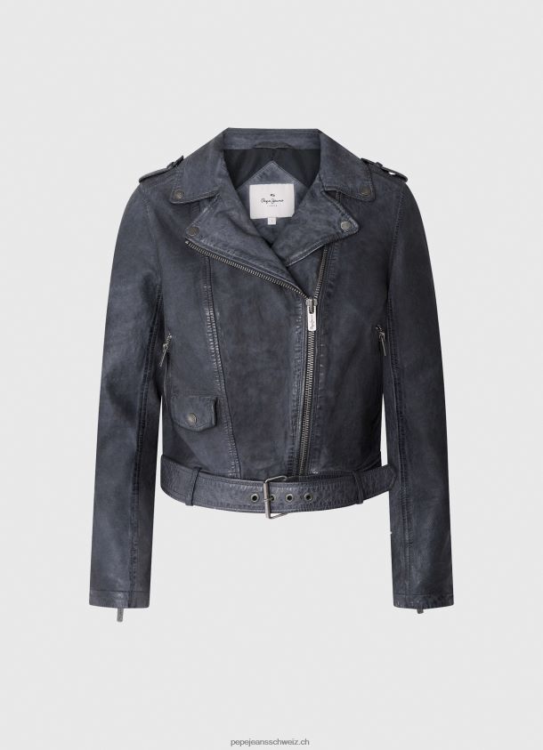 Bikerjacke aus Lammleder Frauen Pepe Jeans Ozean 84XH6T113