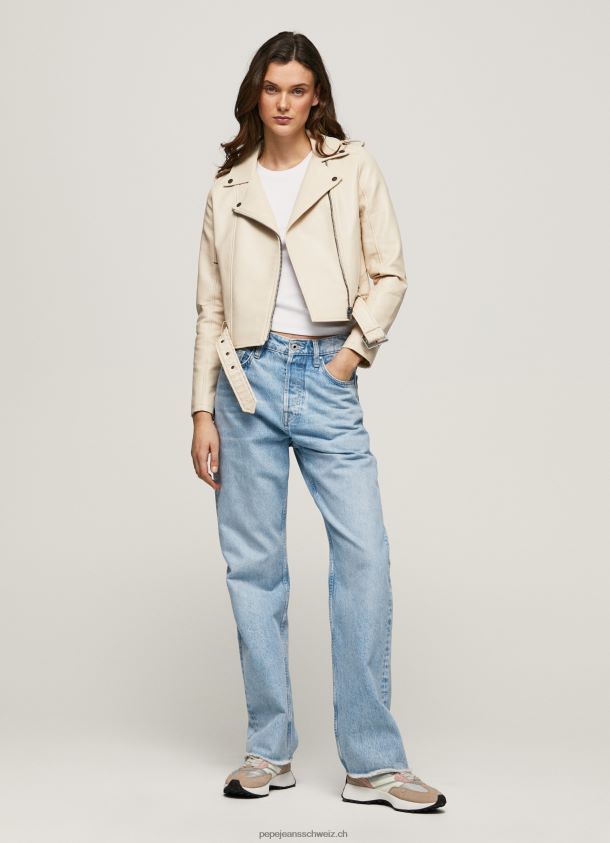 Bikerjacke mit Schulterklappen Frauen Pepe Jeans aus Spitze 84XH6T115