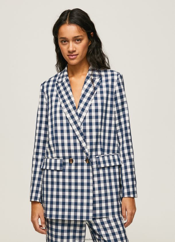 Blazer mit Ginghy-Karomuster Frauen Pepe Jeans multi 84XH6T136
