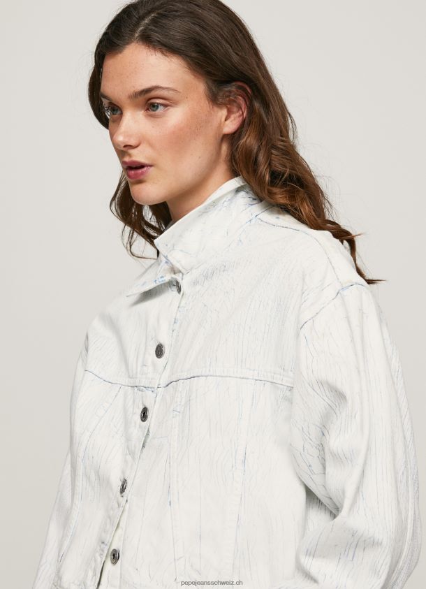 Jeansjacke mit Cracking-Effekt Frauen Pepe Jeans Denim 84XH6T95
