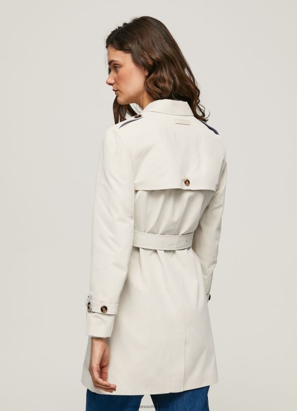 Klassischer Trenchcoat aus Twill Frauen Pepe Jeans aus Spitze 84XH6T106