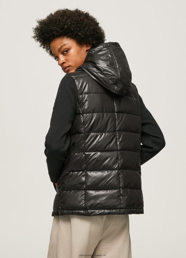 Puffjacke mit mattem Finish Frauen Pepe Jeans Schwarz 84XH6T121