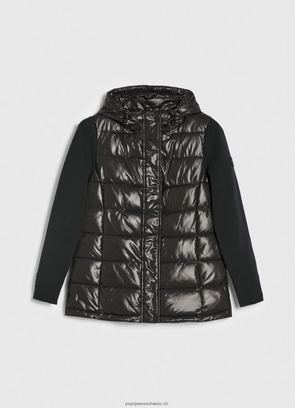 Puffjacke mit mattem Finish Frauen Pepe Jeans Schwarz 84XH6T121