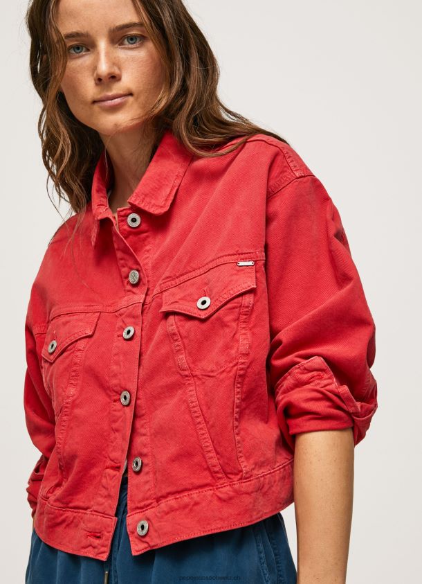 Regular Fit Jeansjacke Frauen Pepe Jeans studiorot 84XH6T141