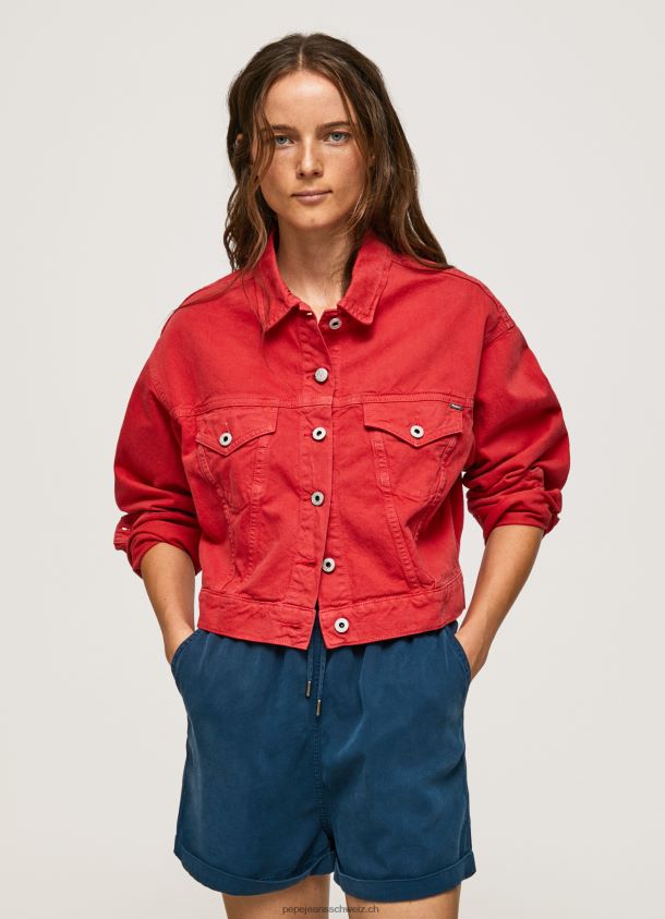 Regular Fit Jeansjacke Frauen Pepe Jeans studiorot 84XH6T141