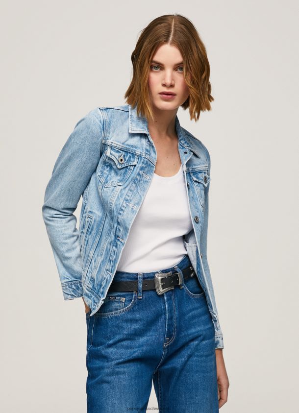 Schmal geschnittene Jeansjacke Frauen Pepe Jeans Denim 84XH6T102