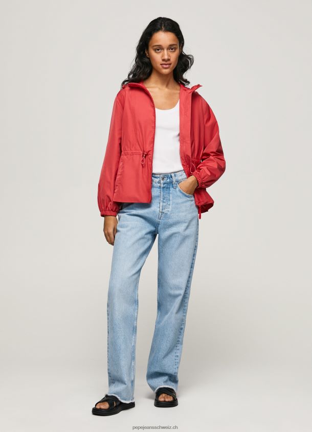 Windjacke mit Kapuze Frauen Pepe Jeans studiorot 84XH6T129