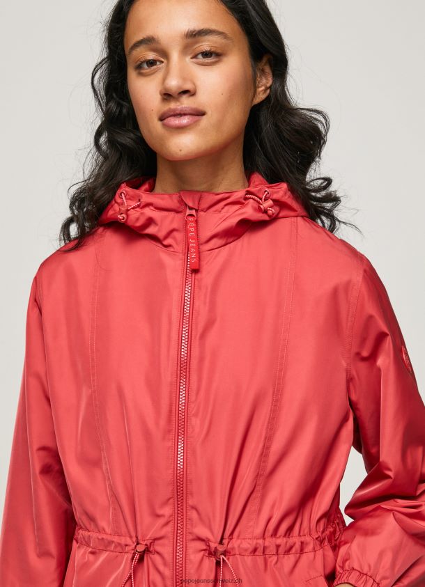 Windjacke mit Kapuze Frauen Pepe Jeans studiorot 84XH6T129