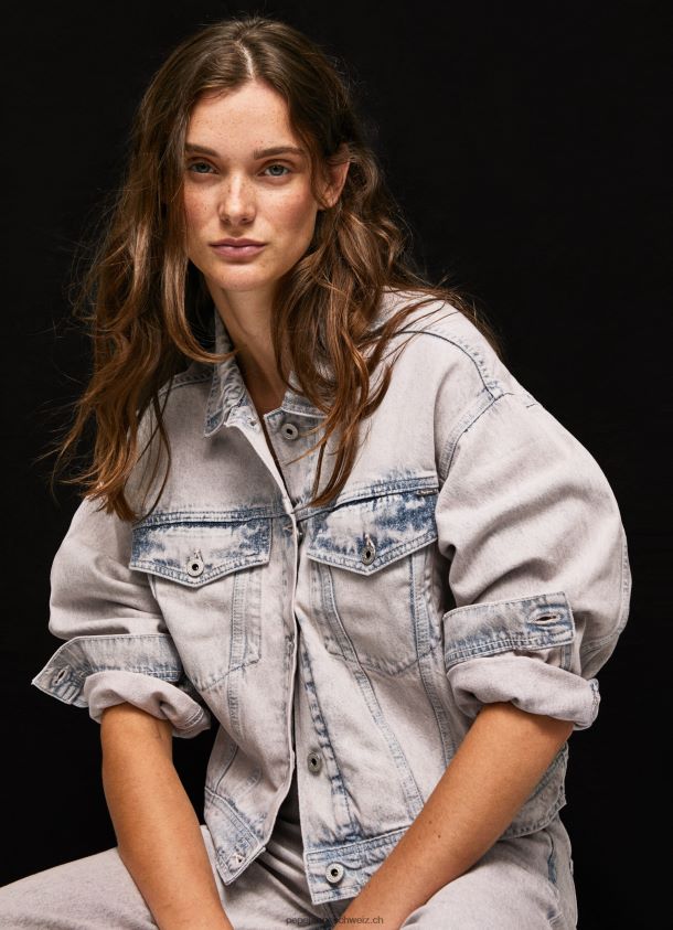 übergroße Jeansjacke Frauen Pepe Jeans Denim 84XH6T125
