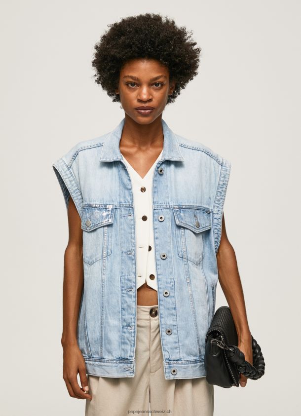 Übergroße Jeansweste Frauen Pepe Jeans Denim 84XH6T131