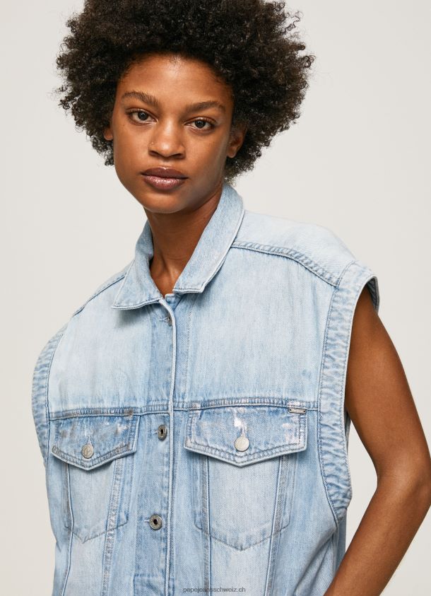Übergroße Jeansweste Frauen Pepe Jeans Denim 84XH6T131