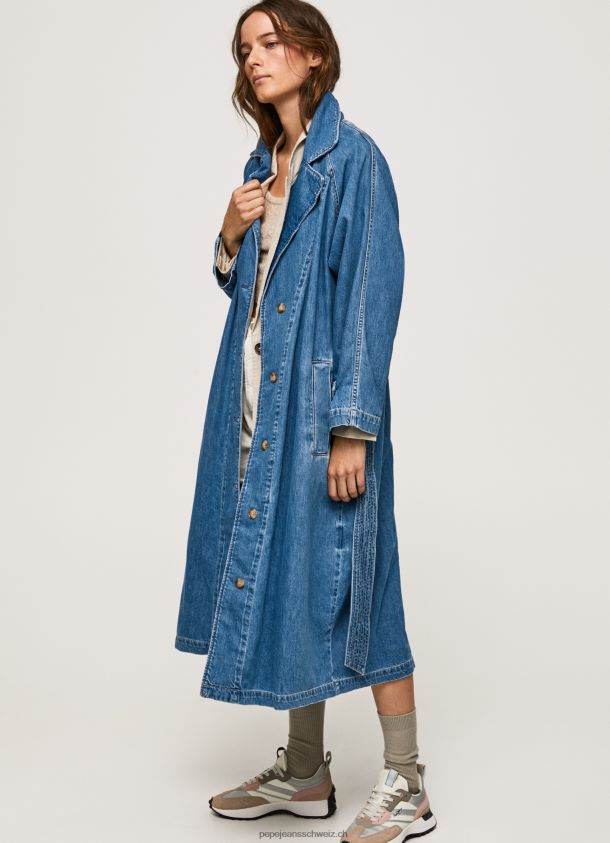 übergroßer Denim-Trenchcoat Frauen Pepe Jeans Denim 84XH6T108