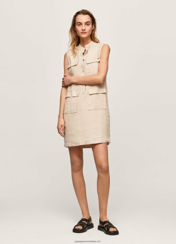 Aura Utility-Kleid Frauen Pepe Jeans Stein 84XH6T215