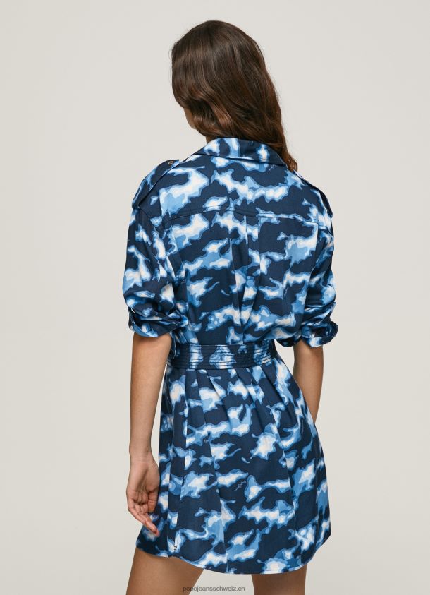 Burnet kurzes Camouflage-Kleid Frauen Pepe Jeans multi 84XH6T173