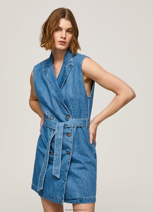 Carmen kurzes Jeanskleid Frauen Pepe Jeans Denim 84XH6T154