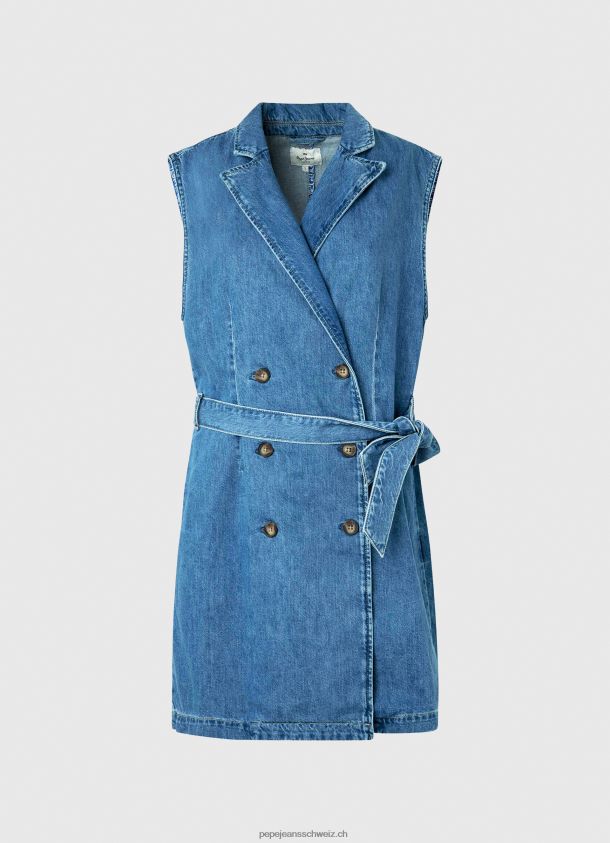 Carmen kurzes Jeanskleid Frauen Pepe Jeans Denim 84XH6T154