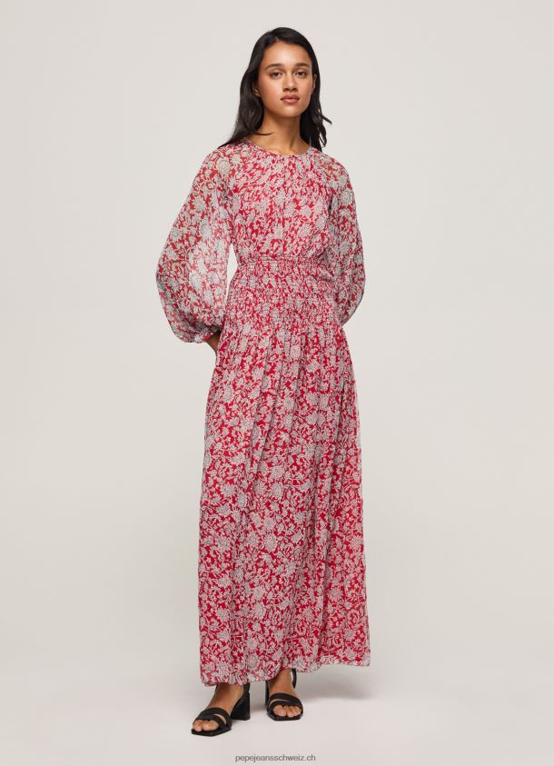 Chiffon-Kleid Frauen Pepe Jeans multi 84XH6T143