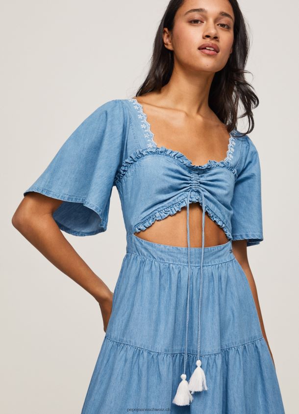 Jeanskleid Frauen Pepe Jeans Blau 84XH6T163