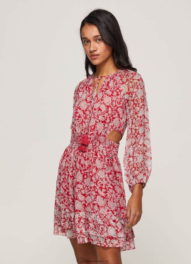 Kleid mit Blumendruck Frauen Pepe Jeans multi 84XH6T144