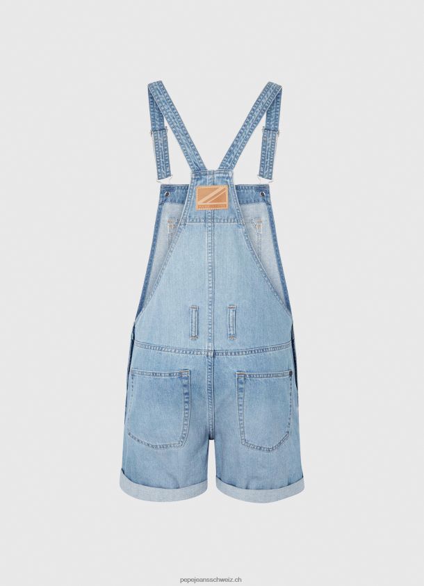 Kurze Latzhose aus Baumwolldenim Frauen Pepe Jeans Denim 84XH6T175