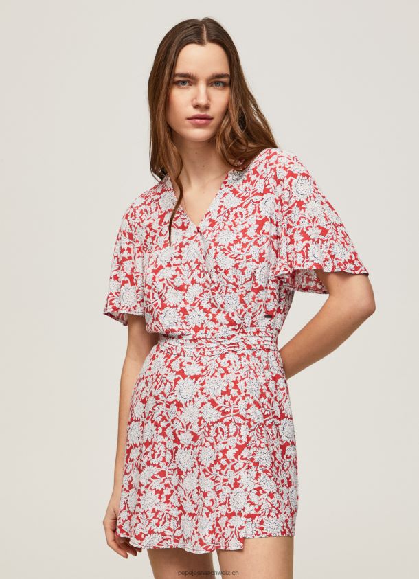 Kurzer Overall mit Blumendruck Frauen Pepe Jeans multi 84XH6T168