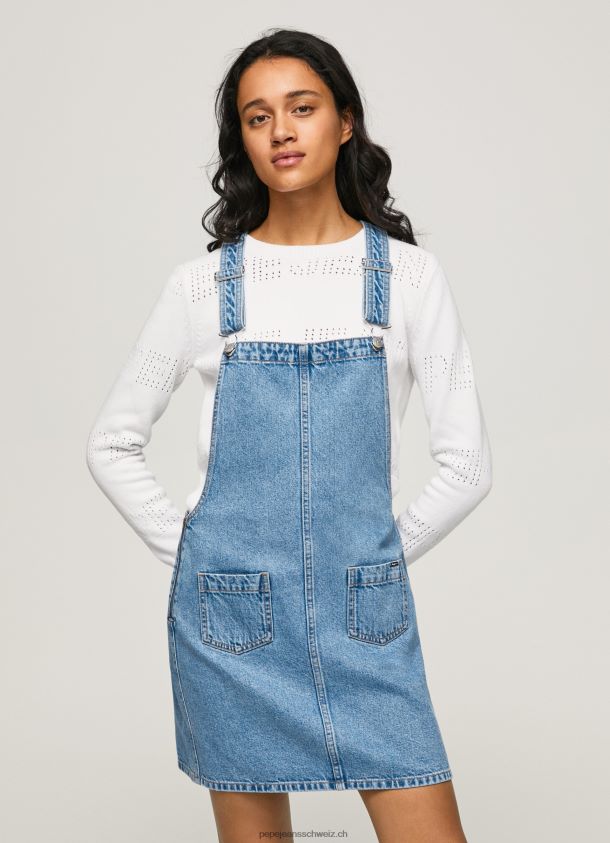 Latzkleid aus Denim Frauen Pepe Jeans Denim 84XH6T162