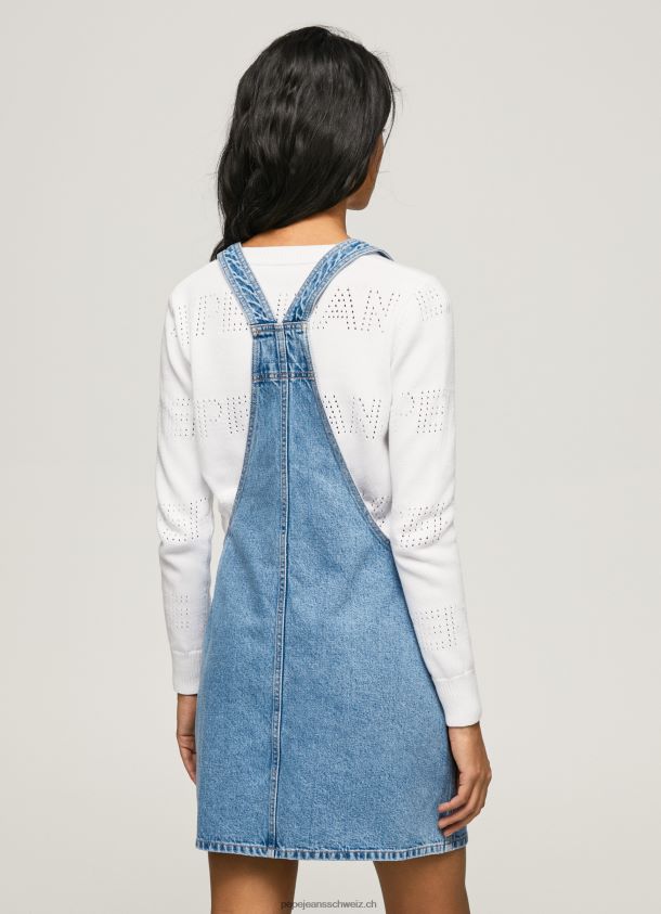 Latzkleid aus Denim Frauen Pepe Jeans Denim 84XH6T162