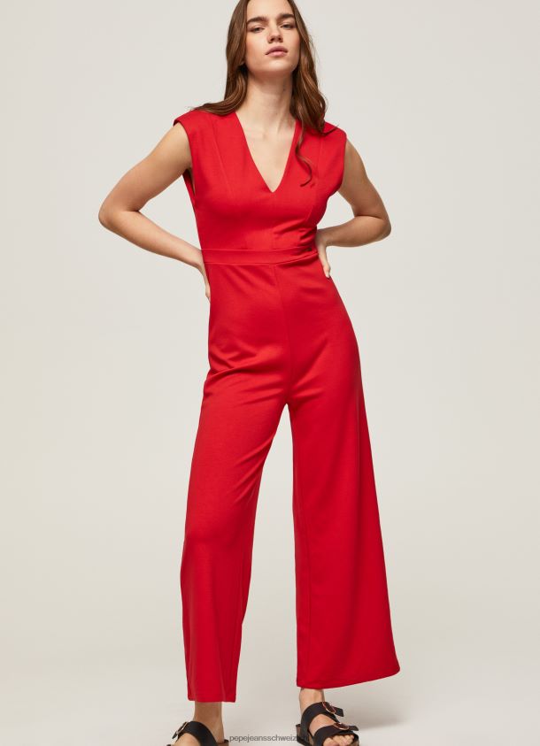 Melodie ärmelloser Overall Frauen Pepe Jeans königsrot 84XH6T204