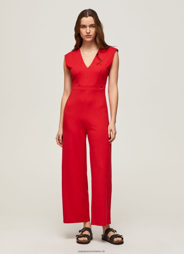 Melodie ärmelloser Overall Frauen Pepe Jeans königsrot 84XH6T204